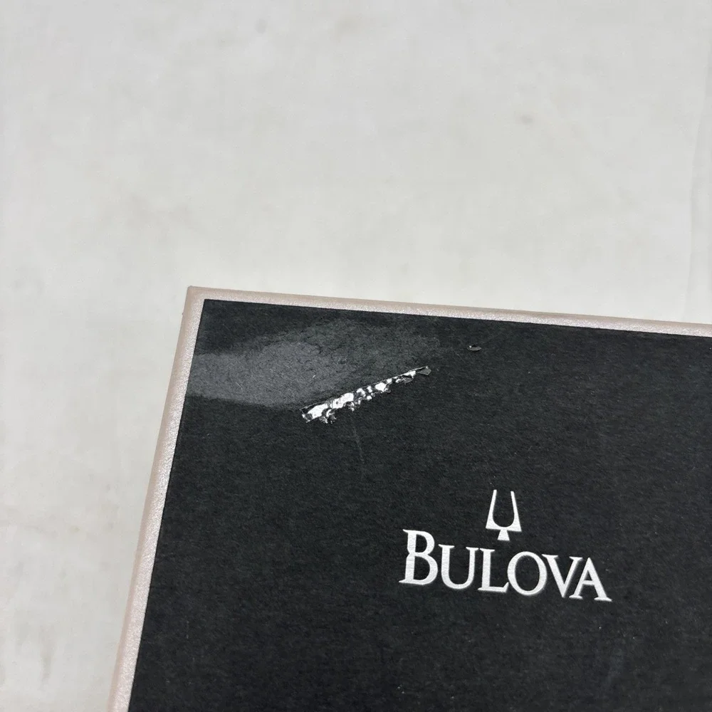Bulova Watch Box 4.5x4x3.25x3. No Watch Box Only Flawed